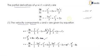 Problem No 1 on Velocity Potential Function and Streamline Function  Fluid Mechanics 1 [upl. by Munford]