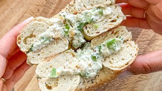 Viral Lemon Dill Chopped Bagel Sandwich [upl. by Noswad]