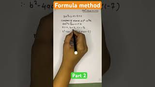 Formula method class 10  Quadratic Equations [upl. by Schaaff]