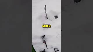 Intelligent Skier saves his Friend from getting trapped shorts [upl. by Ibson195]