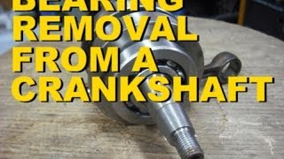 Bearing Removal From A Crankshaft [upl. by Eniamzaj]