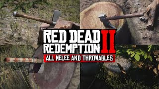 All HIDDEN Throwable weapons in RDR2 for new players  Red Dead Redemption 2 [upl. by Wagoner80]