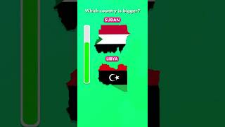 Can you guess which country is larger Sudan 🇸🇩 vs Libya 🇱🇾 Quiz Size [upl. by Lonnie5]