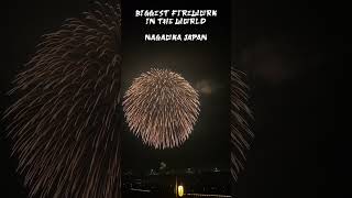 Biggest Firework in the World at the Nagaoka Fireworks Festival japan fireworks japantravel [upl. by Sivrad]