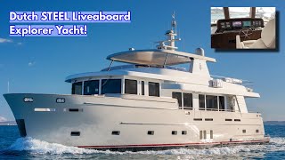 BRAND NEW DutchBuilt STEEL Liveboard Explorer Yacht  MY Felis [upl. by Eramal]