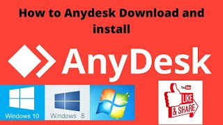 How to Download and Run Anydesk For Windows  ANYDESK [upl. by Ilrebma539]