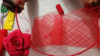 How to make crinoline brim fascinators style step by step for beginners [upl. by Rochette358]