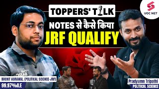 UGC NET Toppers Interview With Rachit Agrawal🔥  UGC NET Pol Science Topper Interview Pradyumn Sir [upl. by Selwyn]