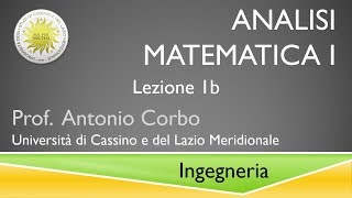 Analisi Matematica Lezione 1b [upl. by Yerbua31]