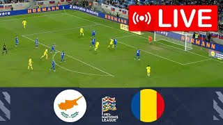 🔴LIVE Cyprus vs Romania  UEFA Nations League 202425  Match Live Today [upl. by Nette]