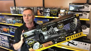 How to Assemble and Use the National Geographic NT114CF Newtonian Telescope [upl. by Stila]