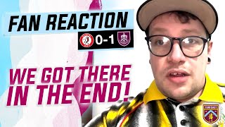 Fan Reaction  BRISTOL CITY 01 BURNLEY  😅 Andrew quotWe got there in the endquot [upl. by Argella251]