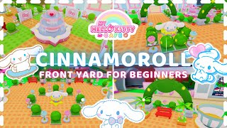 Building a CINNAMOROLL FRONT YARD for BEGINNERS  Hello kitty cafe  Roblox [upl. by Yliab]