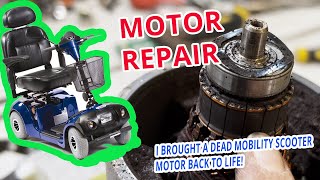 Mobility Scooter MOTOR REPAIR Guide  Watch My BASIC Mobility Scooter Motor Refurbishment Guide [upl. by Pascal777]