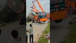 Lorry Overturned Hydro Crane Video⁉️🤔😫🤣🔥 [upl. by Zolnay]