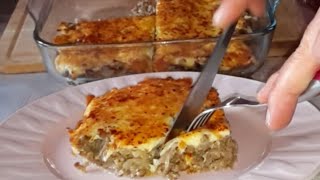 Börek Tadında Fırında Kıymalı Yumurta ve Milföy Börek Tarifi [upl. by Neraa259]