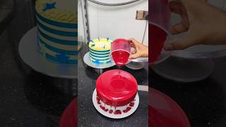 Red velvet glaze cake shortvideo viralvideo foryourpage ❤️❤️❤️❤️ [upl. by Akvir611]