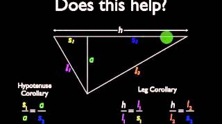 Corollaries to the Right Triangle Altitude Theorem [upl. by Adelle]