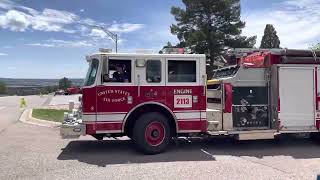 Air Force Academy Fire’s Engine 2113 responding [upl. by Elden]