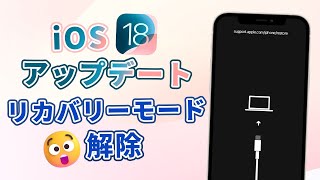 iOS 18アップデート最中にリカバリーモードになった？対処法をお届け！ [upl. by Ahsenot506]