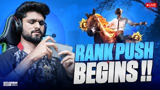 RANK PUSH TO CONQUEROR  BACK TO BACK CHICKEN DINNER ONLY  BGMI LIVE [upl. by Anemix]