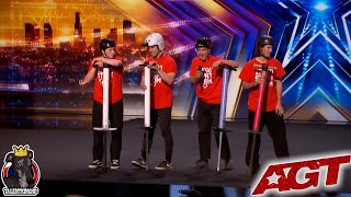 Xpogo Stunt Team Full Performance  Americas Got Talent 2024 Auditions Week 8 S19E08 [upl. by Suiravat]