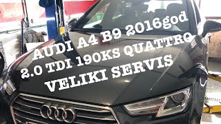 AUDI A4 B9 20 TDI 190KS QUATTRO VELIKI SERVIS [upl. by Itak74]