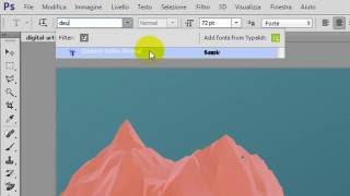 Come installare e inserire FONT per ADOBE PHOTOSHOP [upl. by Ferino616]