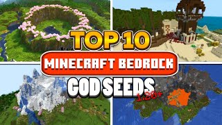 Top 10 GOD Seeds For Minecraft Bedrock 120 [upl. by Irrek]