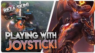 NETHERKNIGHT REZA  PLAYING WITH JOYSTICK Vainglory 5v5 Gameplay  Reza CP Jungle Gameplay [upl. by Mikahs]