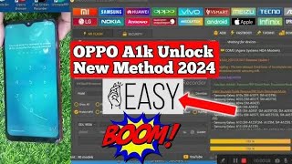 Oppo A1k Factory reset password by Unlocktool [upl. by Norabal321]