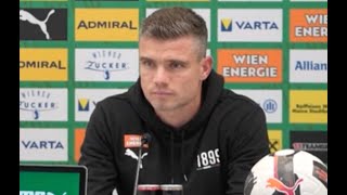 Pressekonferenz mit SK RapidTrainer Robert Klauß nach dem Sieg gegen SK Austria Klagenfurt [upl. by Ecadnarb613]