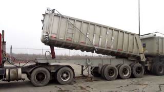 1995 Fruehauf Aluminum Trailers Lead and Pup [upl. by Aititil465]