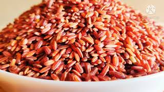 Red Rice Cooking ProcessHow To Cook Red RiceBest Food For Anemia Navara Rice Cooking Process [upl. by Eerhs119]