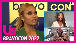 RHOP Gizelle Bryant Reacts To Candaice Dillard Shade amp Karen Huger Relationship  BravoCon [upl. by Acihsay344]