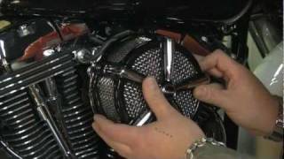 Kuryakyn Garage Mach 2 Air Cleaner Install [upl. by Nonnaer]