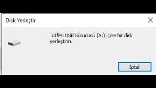 Flash disk içine disk yerleştirin hatası düzeltme [upl. by Yssis]