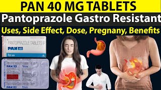 Pan 40 tablet uses in hindi Pantoprazole 40 mg Uses Benefits Dose Side Effects Pregnancy [upl. by Nnaarat734]