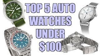 Top 5 Automatic Watches Under 100  Perth WAtch 191 [upl. by Carver]