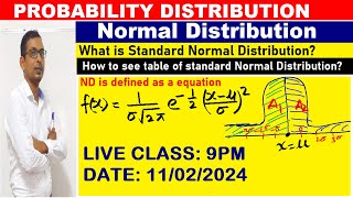 Normal Distribution  standard normal Distribution  LIVE AT 900 PM  11022024 [upl. by Oys]