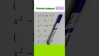 How to factorize quadratic with coefficient x21 quadratic short [upl. by Courtland63]