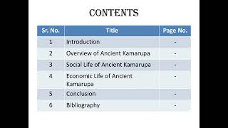 quotSocial and Economic Life of Ancient Kamarupaquot Project of History Class XII AHSECNCERT 202425 [upl. by Hardi]