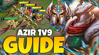 Rank 1 Azir Shows you how to 1v9 carry every game with BEST OnHit Build  Challenger Commentary [upl. by Rebekah352]