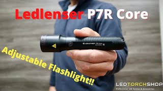 Ledlenser P7R CORE  ADJUSTABLE Flashlight [upl. by Eiramlehcar530]