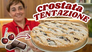 CROSTATA TENTAZIONE con Ricotta Amarene🍒 e Cioccolato🍫 Ricetta Facile  Fatto in Casa da Benedetta [upl. by Enimassej]