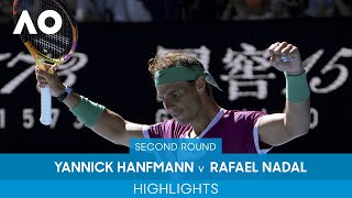 Yannick Hanfmann v Rafael Nadal Highlights 2R  Australian Open 2022 [upl. by Cece324]