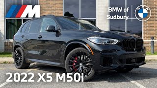 2022 BMW X5 M50i  Video Walkaround Stealth Mode Engaged [upl. by Aikemal]