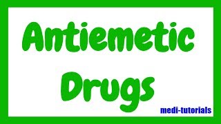 Antiemetic Drugs  Medi Tutorials [upl. by Adan]