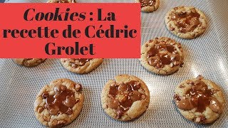 LES COOKIES FAÇON CEDRIC GROLET AU PRALINE CACAHUÈTE ET CARAMEL BEURRE SALÉ [upl. by Egres]