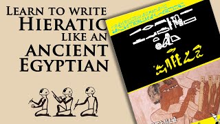 Learn to write hieratic like an ancient Egyptian [upl. by Haisoj]